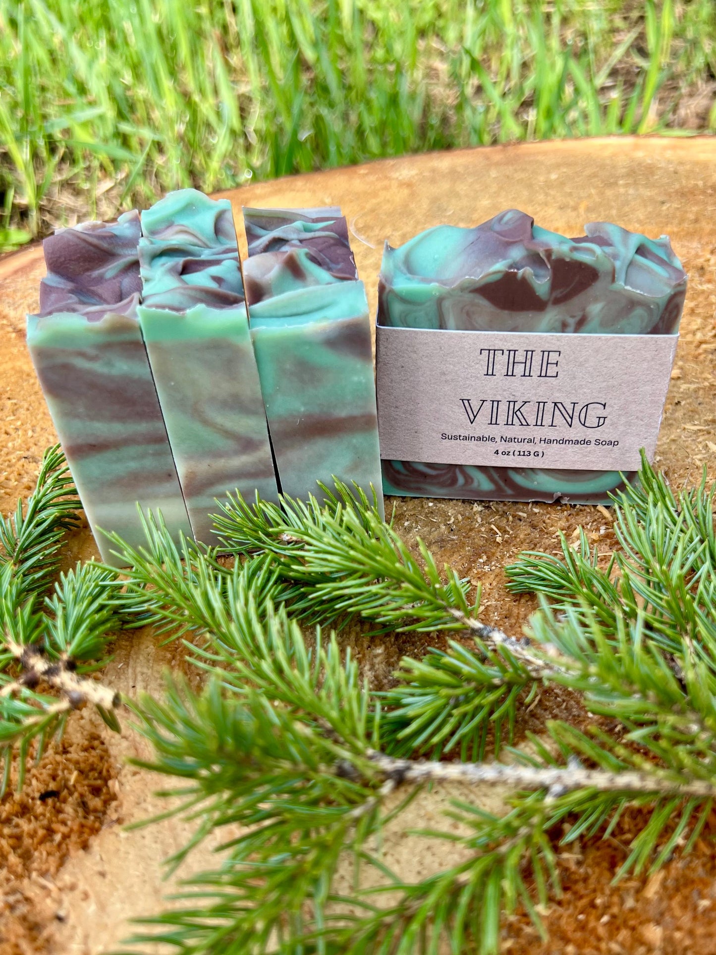 The Viking | Whiskey & Oak Scented Soap For Men - Hemp Seed Oil, Shea, Cocoa & Mango Butter