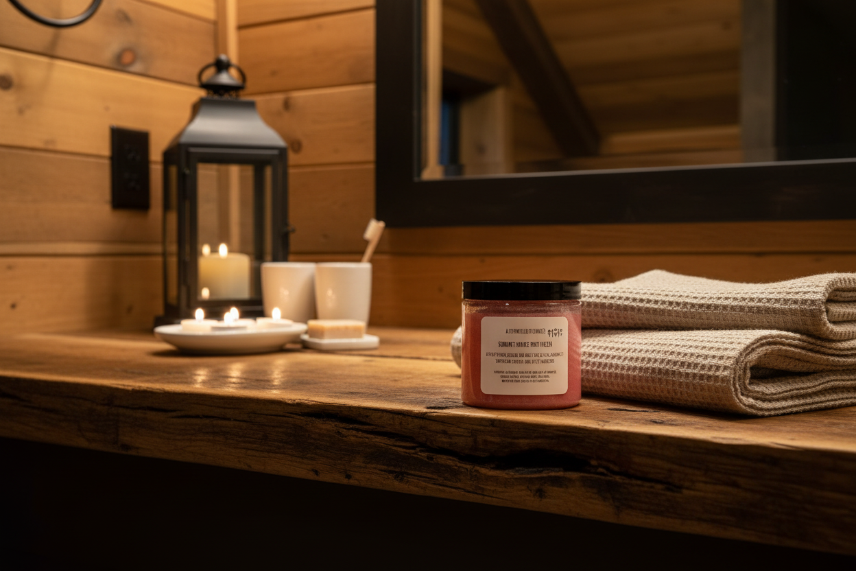 Single body polish with candlelight